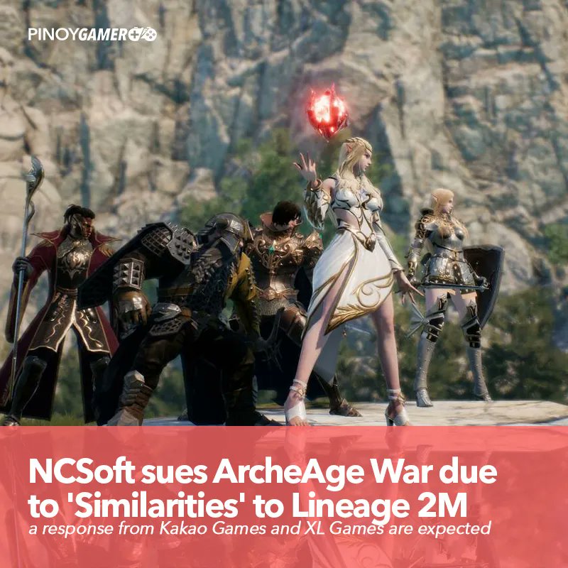 pinoygamerph's tweet image. NCSoft sues ArcheAge War due to 'Similarities' on Lineage 2M #NCSoft #KakaoGames #XLGames #ArcheAgeWar #ArcheAge #Lineage #Lineage2M #PinoyGamer