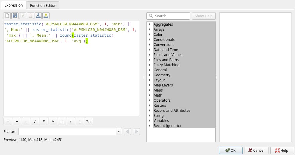 Combining html + css + map expressions to make dynamic titles in #qgis