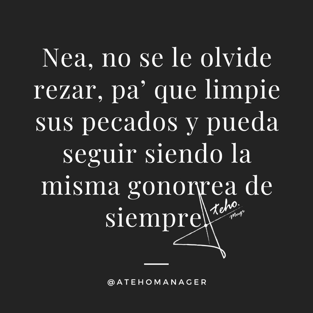 AtehoManager's tweet photo. Recordatorio… #atehomanager #nea #SemanaSanta #gonorrea https://t.co/fpUqjiACqf