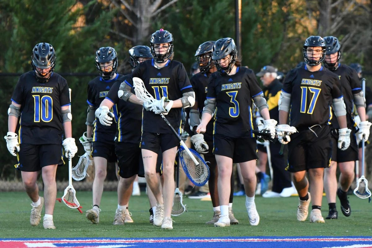 GavynSandlin's tweet photo. The season is winding down, only 5 games left before we find out about playoffs. Gotta finish strong. #knightslacrosse #allin #lockedin https://t.co/sClTeQUIsQ