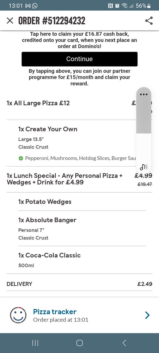 use_james's tweet photo. @Dominos_UK  under 20 quid value https://t.co/qDFKMD8nZR