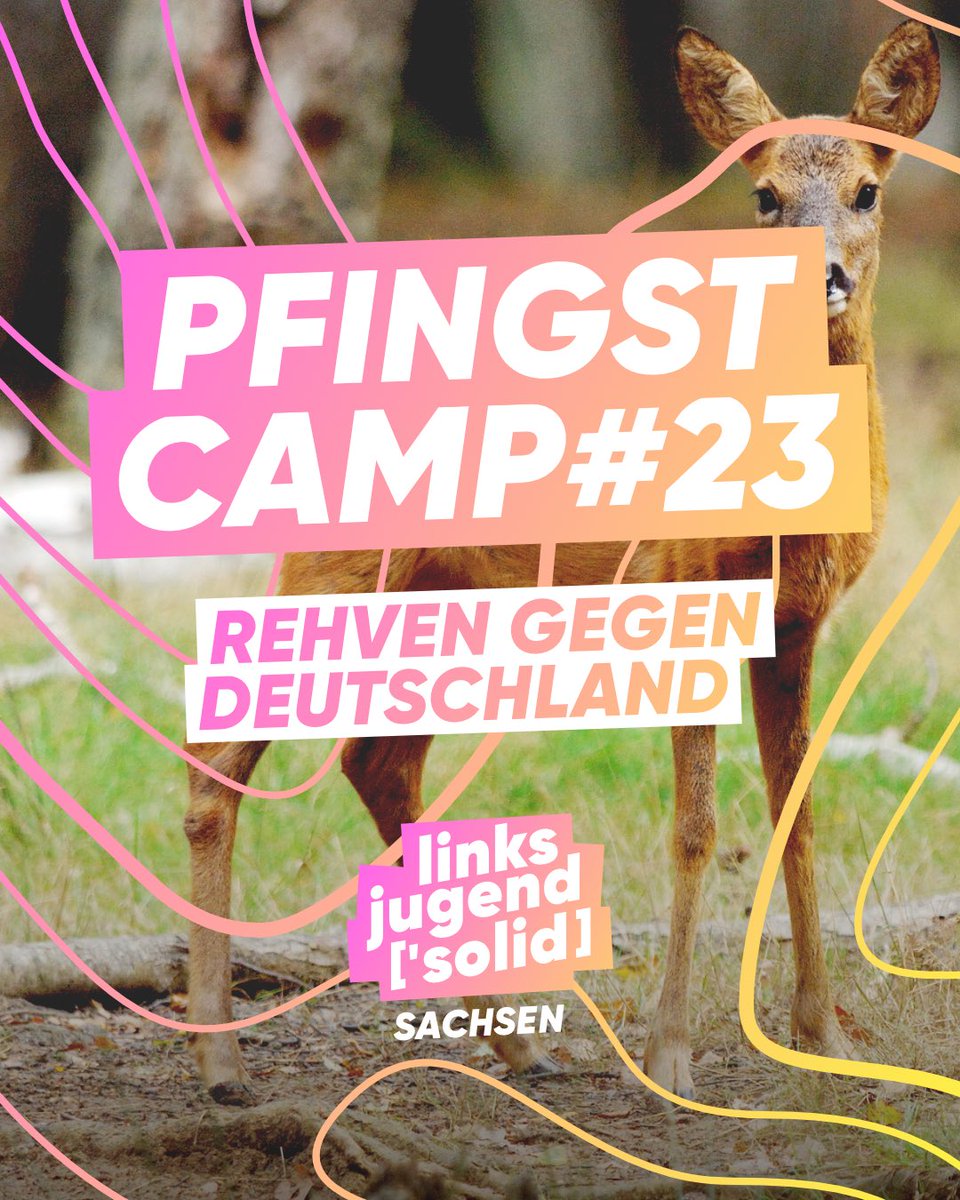 linksjugend_sn's tweet photo. Wir sind bereit für das diesjährige Pfingstcamp der Linksjugend Sachsen! 🌟

📢 Anmeldung ist offen! Hier könnt ihr euch euer Ticket sichern: https://t.co/wFovCq4uUs 📢

1/3🧵 https://t.co/9v6Ir1za3h