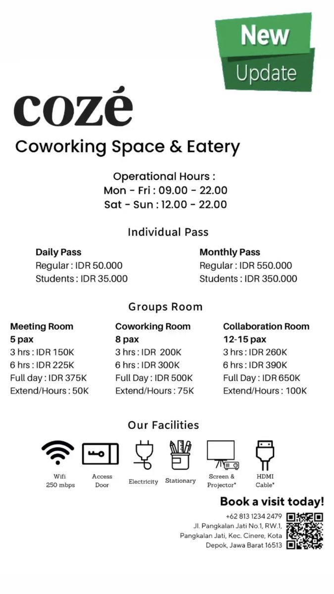 anticurut's tweet photo. @marjono__ Kalo ada di Jaksel, nih ada coworking space yg enak bgt. Internetnya beuuuh aman lah buat meeting full on cam. Ada yg bisa utk sendiri dan ada yg sharing tempatnya. Harga? 50K per hari aja udh free makanan/minuman. Cuss kepoin ignya https://t.co/PVmhZby3rB https://t.co/auuNRZugst