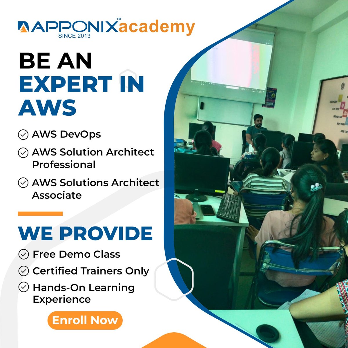 apponix's tweet image. Be an Expert in AWS
#AWS #DevOps #Democlass #Certifiedtrainers #Learningexperience #Enrollnow #Apponix #Apponixacademy