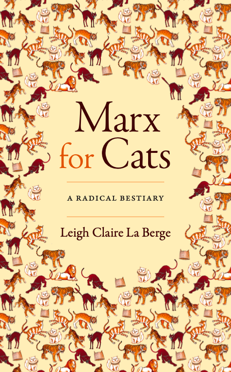marxforcats's tweet photo. And we have a cover, comrades. Each cat represents one age of capitalism, one chapter in its development, from Lion Kings to Black Panthers. And a special visual flourish: note the hammer and sickle- like tail crossings. Out this fall from @DukePress https://t.co/0CpNAskWFO