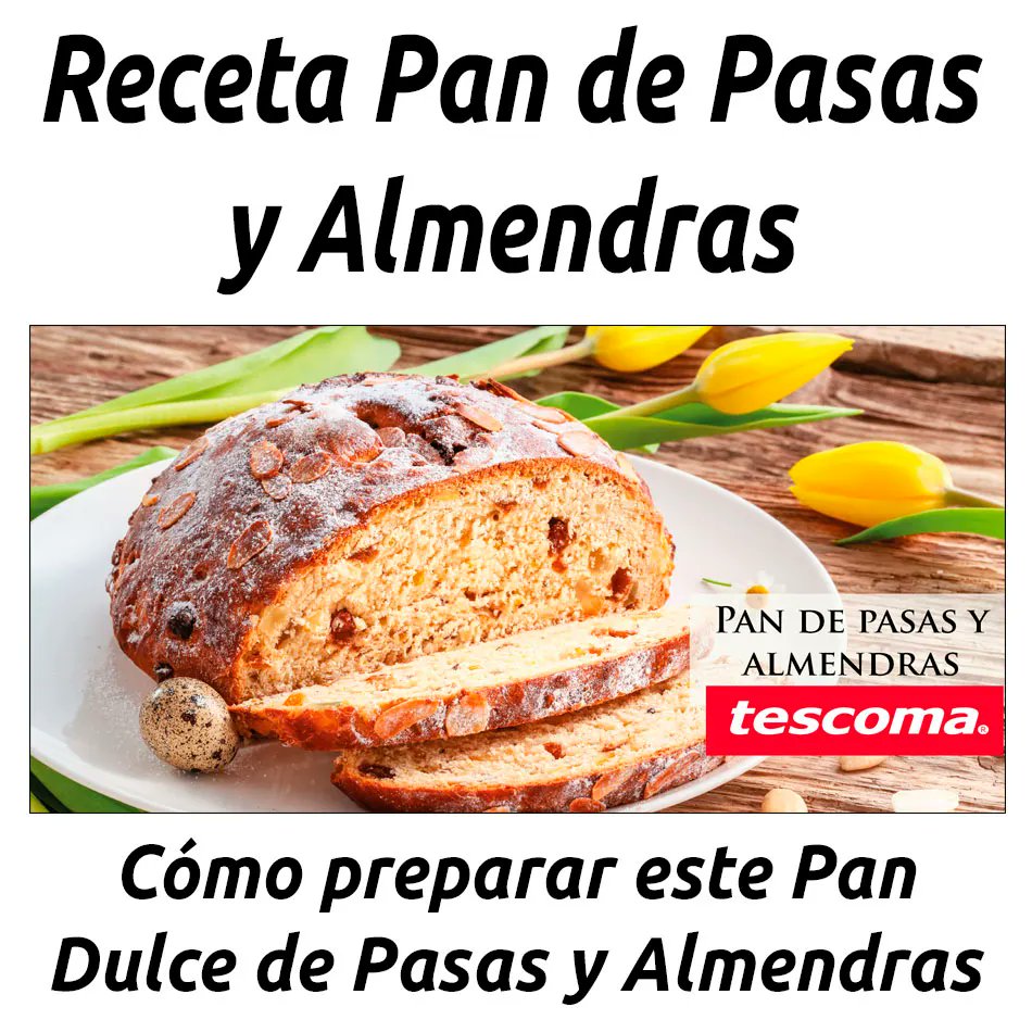 hosteleriaenvlc's tweet photo. RECETA PAN DE PASAS Y ALMENDRAS
Cómo preparar este Pan Dulce de Pasas y Almendras
https://t.co/9aGvJfvYOo
@Tescoma #RecetaPanDePasasYalmendras #Tescoma #HosteleriaEnValencia #RecetasDeCocina #RecetasDePan #PanDulce #Pasas #Almendras #RecetasFaciles #RecetasSencillas #Pascua https://t.co/vb6gf1C68G