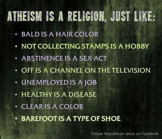 Atheism Is to Theism as Not Collecting Stamps Is to Stamp Collecting
