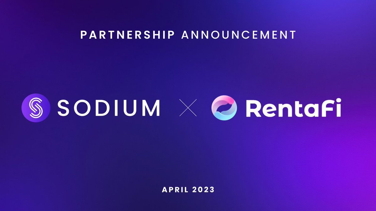 🤝 Partnership 🤝

We partnered with SODIUM (<a href="/Sodium_fi/">SODIUM • NFT Hybrid Liquidity</a> ), NFT Lending protocol.

The partner maximizes your NFT assets efficiently.

You can check via sodium.fi
#NFTFi