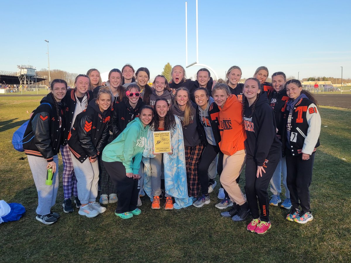 The girls' track team was victorious at the Fowlerville Invitational last night. The girls placed first in the majority of events to secure medals.  Results can be found below. Great job.  athletic.net/TrackAndField/…