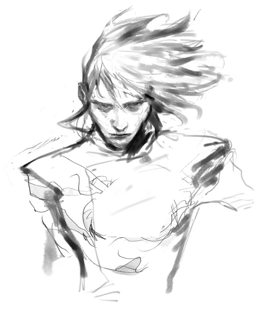 The rough sketch 