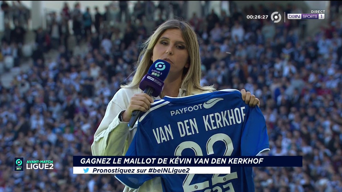 beinsports_FR's tweet photo. [📺LIVE] 🇫🇷 #Ligue2BKT
🔮 Tentez de remporter le maillot de Kevin Van Den Kerkhof en donnant le résultat exact du match !
#FCGBSCB  #beINLigue2 https://t.co/OdRO2jmupJ