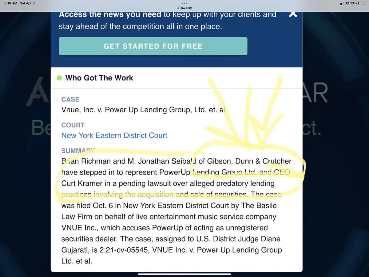 William P. Farrand on Twitter "GTII MMTLP VOCL Gibson Dunn is hired