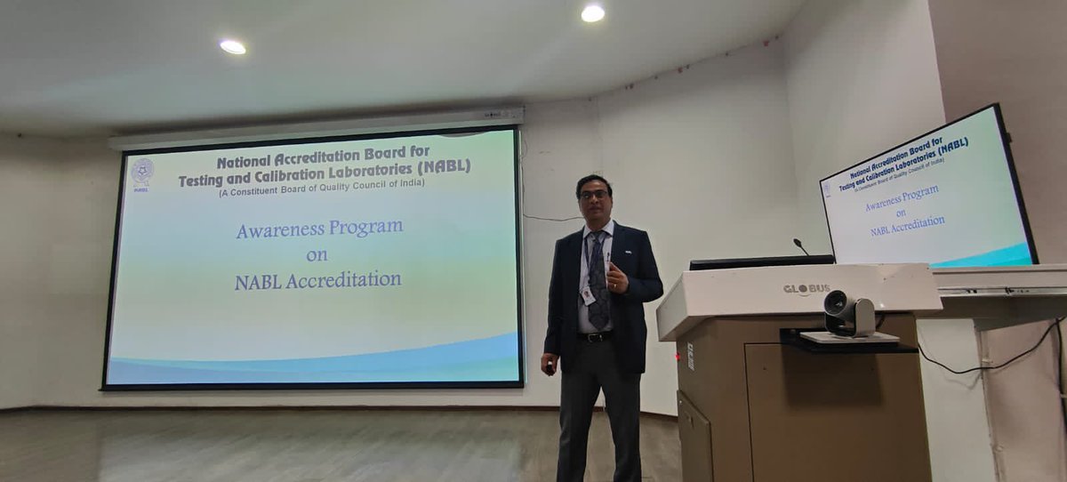 NABL_QCI's tweet photo. One day Awareness program on NABL accreditation and benefits held at AIIMS, Bhopal on 8th April 2023.  More than 140 participants attended the program. https://t.co/XeVvYr0uMf