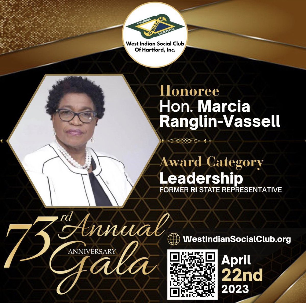 The West Indian Social Club’s 73rd Annual gala is fast approaching. Come out and meet our honorees. 
Tickets are still available Tickets are still available for purchase at:

buytickets.at/westindiansoci…

#eventsinhartford #westinadians #honorees #73rdAnniversaryGala #westindiansocial