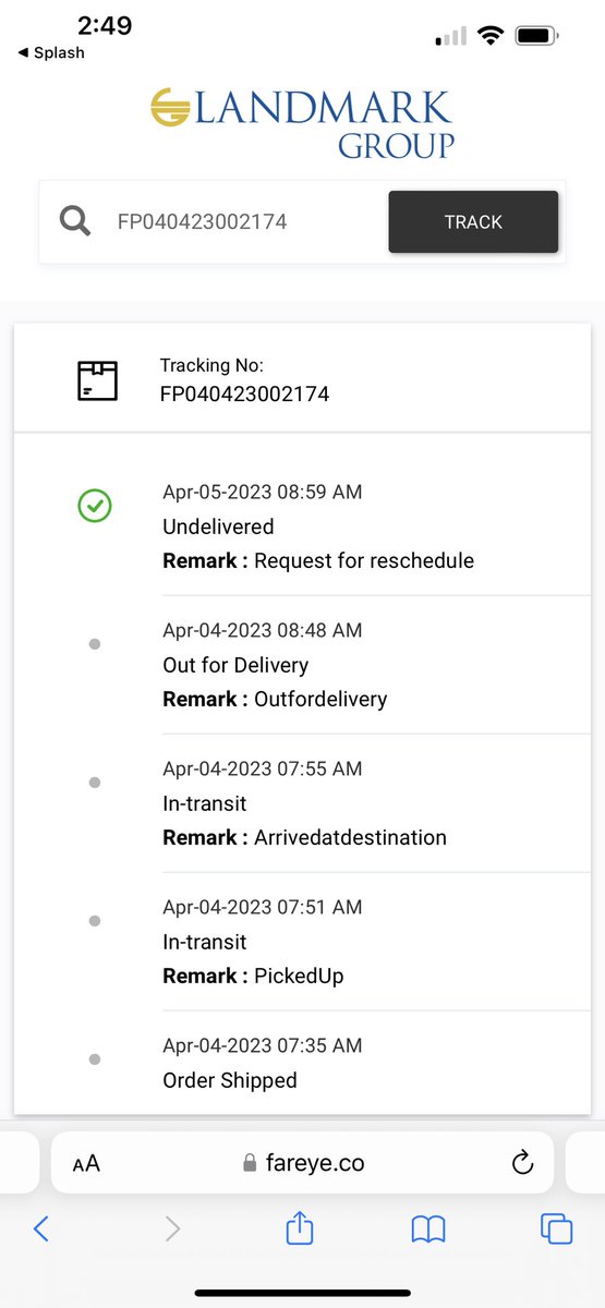 Asif8119's tweet photo. @SplashFashions @beingabdulla07 @suja23 Now I am not in uae and till yesterday evening I not received any call from splash or landmark Group. Very worst service no one deal with customer in professional way. Now I need you guys o cancel my order and refund my money. https://t.co/QsHz7ETGDI