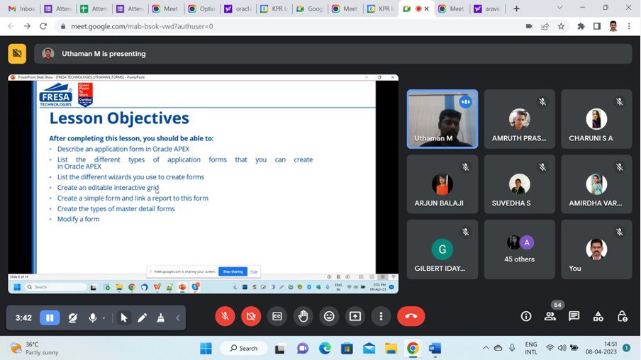 tkarkuvelraja's tweet photo. Day I - Session IV

Mr. @uthamaselvan, Senior Software Engineer, @fresatechnology, Chennai was presenting the topic “Creating and Using Forms (Form &amp; Master Details)” to the Department of Artificial Intelligence and Data Science of @KPRIETonline Students today.

@oracleace (4/4) https://t.co/ZOIvLEQBZy