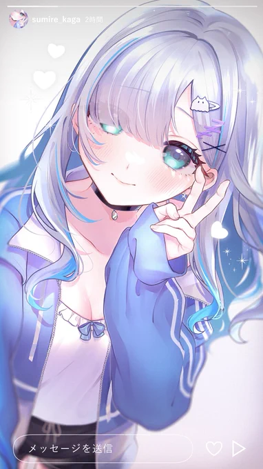 自撮り風#すぅあーと #花芽すみれ新衣装 