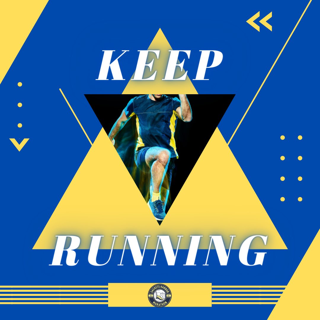 SacketsRaceMgmt's tweet photo. Keep Running. Stay Focused. Reach those goals!!!

#sacketsharboromarathon #sacketsharbor #runsackets #keeprunning #stayfocused #reachyourgoals #dontgiveup https://t.co/WLuGNfOZxU