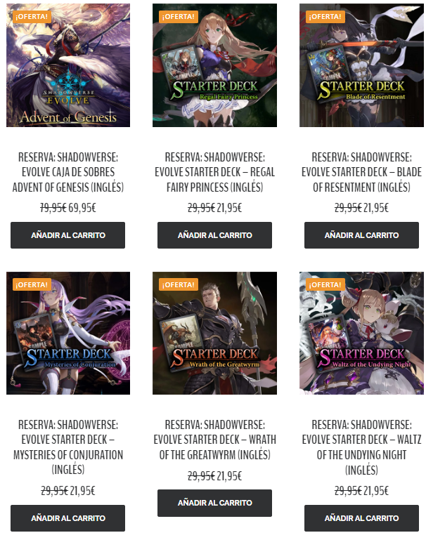 Abiertas reservas para Shadowverse Evolve. 

only-cards.com/categoria-prod…

Basado en el popular juego digital de Cygames, Bushiroad nos trae una versión física del juego que actualmente es Top ventas en Japón.

Todo un nuevo universo esperando ser explorado.

#shadowverse