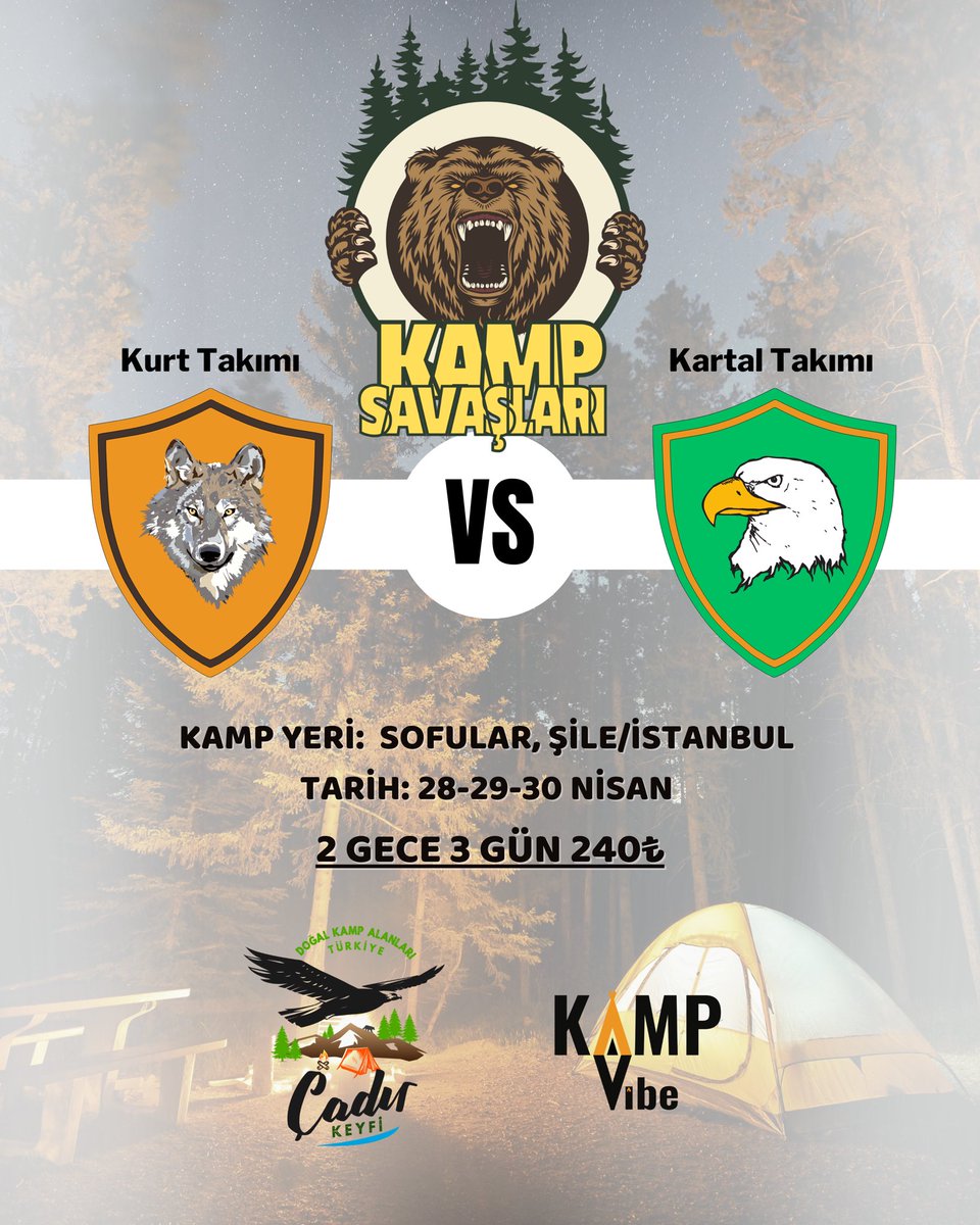 Türkiye'de bir ilkin gerçekleşeceği Kamp Savaşları organizasyonunun ilk yarışları bu kampta gerçekleşecek⛺️

#cadirkeyfi #Binance #btc #kampsavaslari #EXOCLOCK_D1 #sasa #DOGE #eth #ETH #SonDakika #Dogecoin #cumartesi #thyao #Coinbase #kamp #ParisRoubaix #BIST30 #BIST30 #sisecam