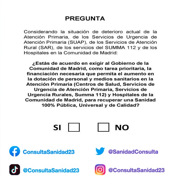 Coordinadora por la Sanidad Pública Ciudad lineal tweet media