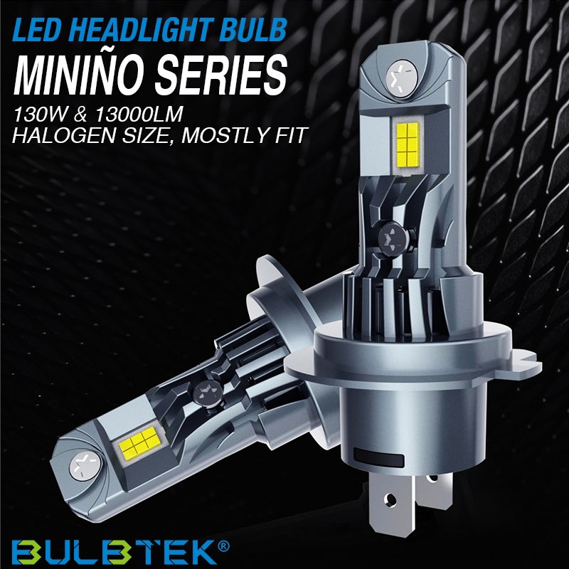 BULBTEK_LED_2's tweet photo. 🚙MINIÑO LED headlight bulb. 👉Halogen size, mostly fit, cooling fan. 👍+350% super bright, 130W &amp; 13000LM. 🌐https://t.co/FJFC4FzlqQ #LEDHeadlight #LEDHeadlightBulb #FanLEDHeadlight #MiniLEDHeadlight #CarHeadlights #AutoHeadlightBulb #h7LED #H11LED #9005LED #9006LED #9012LED https://t.co/itgPAqbR89