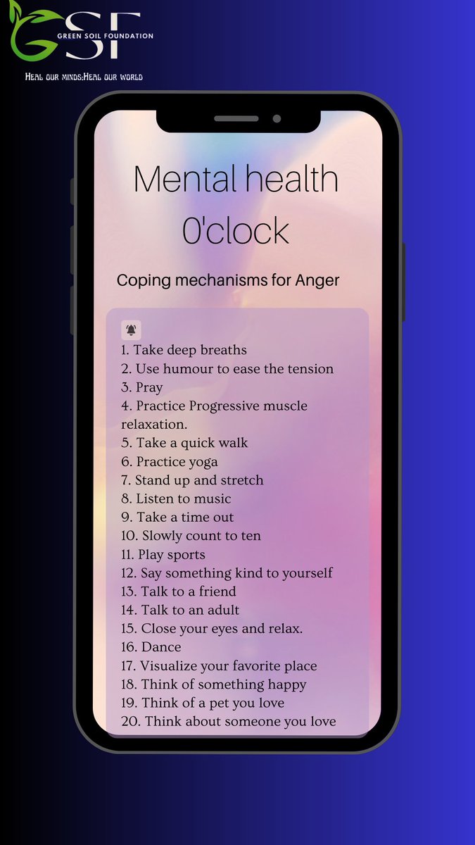 #MentalHealthAwareness 
#GreenSoilFoundation 
#healourminds