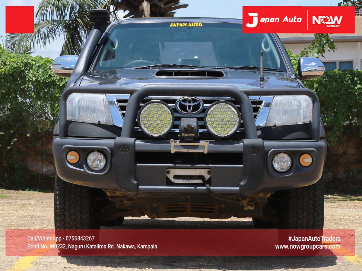 Japanautotrader's tweet image. In Stock, Toyota Hilux 2015.
Call or WhatsApp us on 0756843267 or visit nowgroupcars.com #nowgroupcars #japanautotraders #kampalarides #safecars #Uganda #luxurycarsforsale #instagramcars #tiktokcars #snapchatcars #kampaladealership #toyotahilux