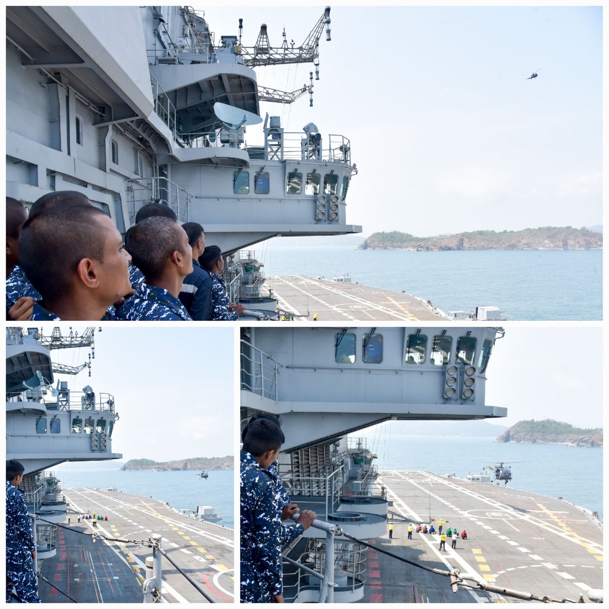 IN_Vikramaditya's tweet image. Time at sea is exhilirating,satisfying &amp;amp; precious. #Agniveers #WomenAgniveers experience first hand life at sea onboard #INSVikramaditya. For many,their first glimpse of the Indian Ocean.Their many questions answered by trainers,mentors &amp;amp; counsellors. Shaping future #SeaWarriors.