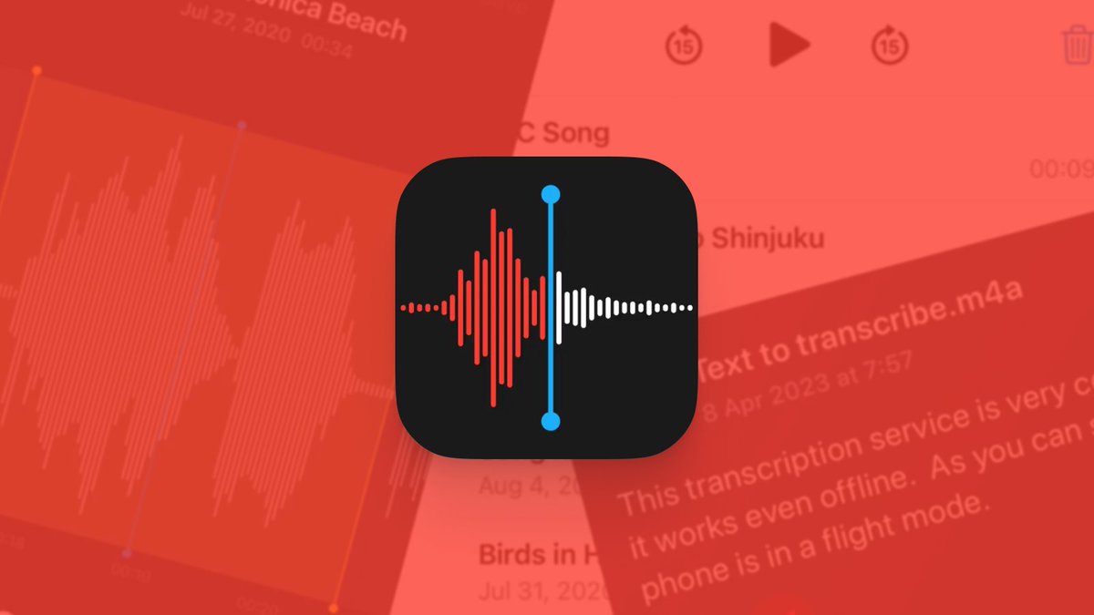 mhauken's tweet photo. You have an unused power app on your iPhone: Voice Memos.

5 features you might not know about
(and how to leverage AI to transcribe your voice memos) https://t.co/BsX5OT30q5