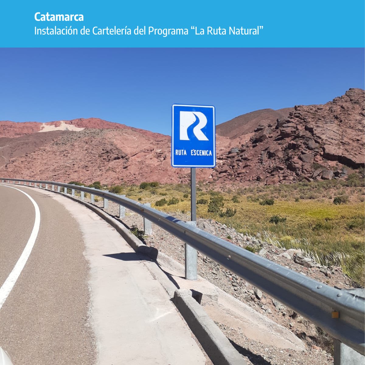 fedestiz's tweet photo. #Catamarca Personal de señalamiento de @VialidadNac continua instalando cartelería alusiva a las Rutas Escénicas del país. 
🪧En esta ocasión, como parte del Programa la #RutaNatural de @TurDepAR , se señaló la ruta de los Seismiles.
@GustavoHArrieta
@gkatopodis
@MatiasLammens https://t.co/XeOc06Vzqo