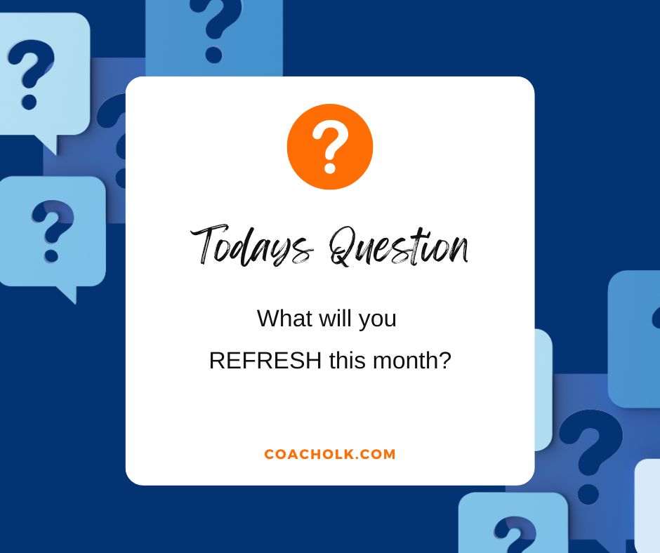 CoachOlk's tweet image. What will you REFRESH this month?

#themeofthemonth #todaysquestion #SpringEnergy