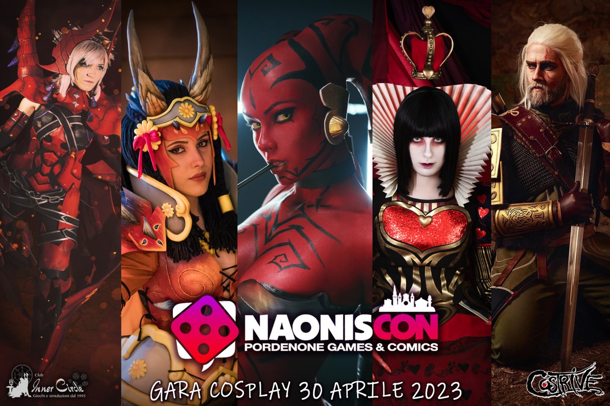 Costrive's tweet photo. ECCO LA NOSTRA GIURIA AL COMPLETO!
#DomadraghiCosplay, #LilitCosplay, @JannetIncosplay  #Nekonekoartcosplay e  #Hydracosplay

EVENTO FACEBOOK: https://t.co/yXHLAsP4pB

#costrive #cosplay #garacosplay #NaonisCon #NaonisCon2023 #specialguest #jannetincosplay https://t.co/kOQFIgGYVK