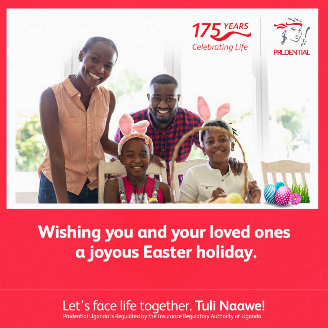 VKitiibwa's tweet photo. Prudential Uganda wishes you a heartwarming holiday filled with the joy of spending time with loved ones and the promise of brighter days ahead. 

#HappyEaster
#LetsFaceLifeTogether
#TuliNaawe https://t.co/x1GXCq6CQh