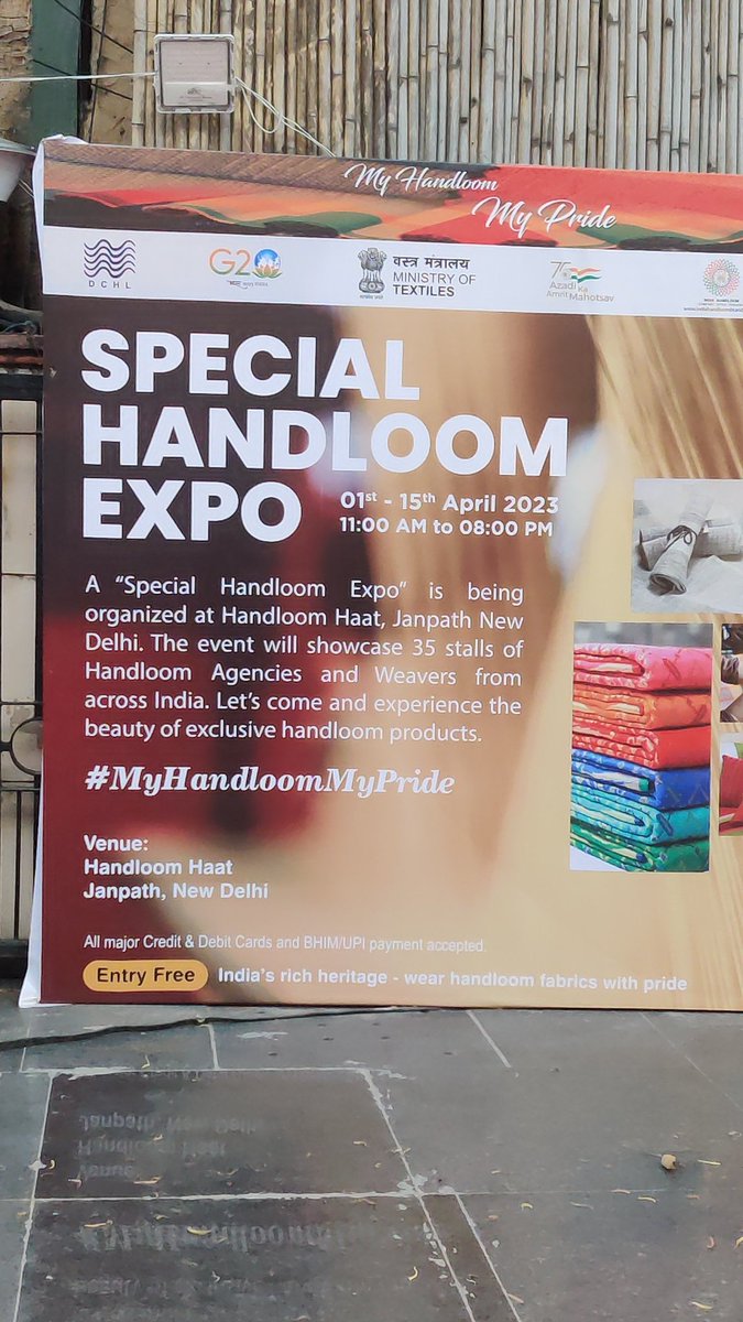 PayalGhumantu's tweet image. Don't miss this!

#Delhi #HandloomHaat #Janpath