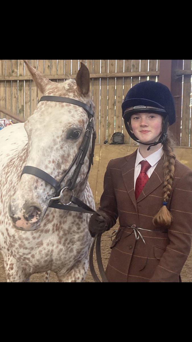 2nd place today in open plaited horses. The spotty did well! Heart horse. Hope you are all having a lovely Easter weekend #horsesoftwitter #britishappaloosa #saltcreeksundancer #appaloosahorse