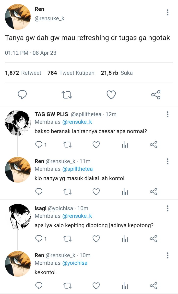 reorincrumbs_'s tweet photo. kunigami si mahasiswa butuh hiburan open qna https://t.co/iyJr9vCSFt