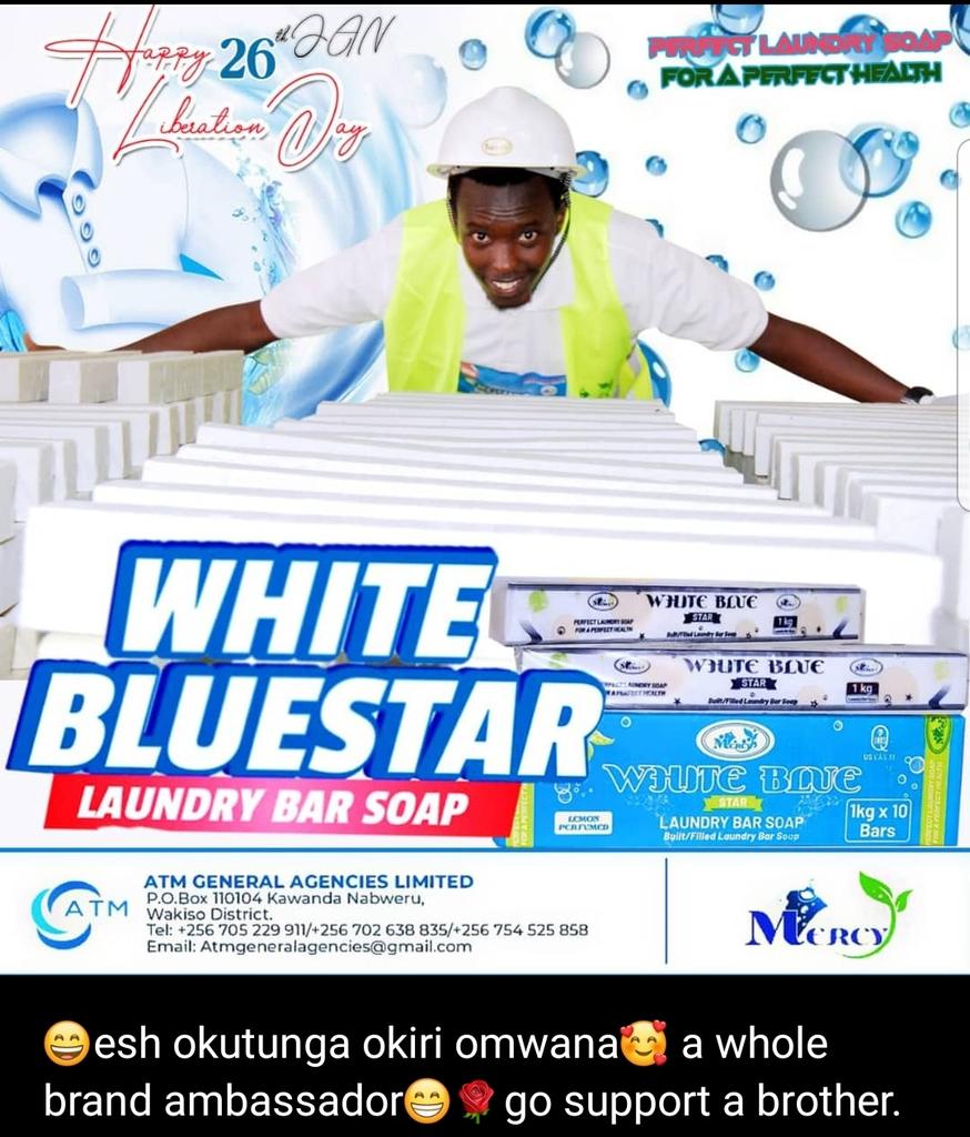 AtmAgencies's tweet photo. @Nabimara_paul Only this #whitebluestarsoap can  #uganda #kampala buying Uganda build Uganda https://t.co/VkGgo5yfGl