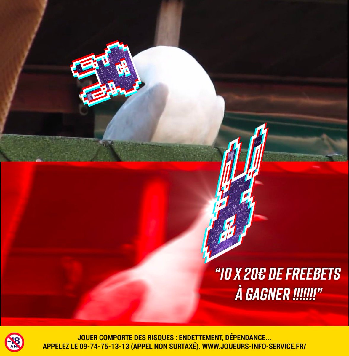 Betclic's tweet image. 🐰📢  10 x 20€ DE FREEBETS À GAGNER !!!!!!!

RT + #MrR4bb1tLeGOAT  pour participer 👌