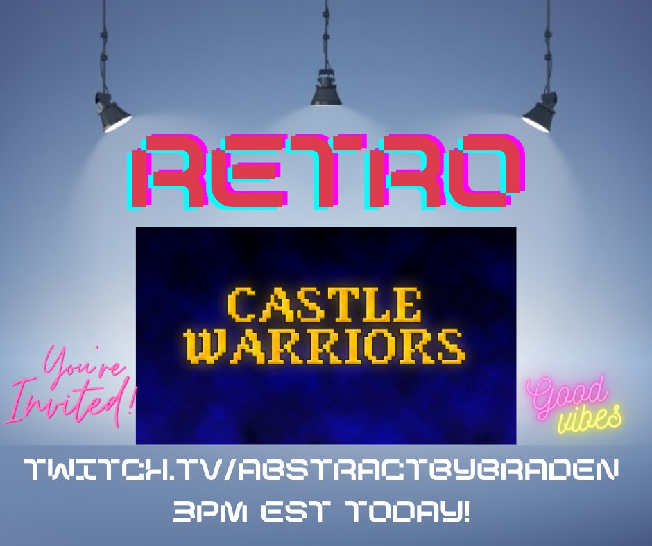 AbstractBraden's tweet image. @CastleWarriors #indiegaming #indiegamedevelopers 16bit war. I need ya fam. #deadfam @DEADLANDDISCORD Grab your pixelated armor and your undefined weapon of choice. We going to war. #twitchstreaming #smallstreamer #retrogames