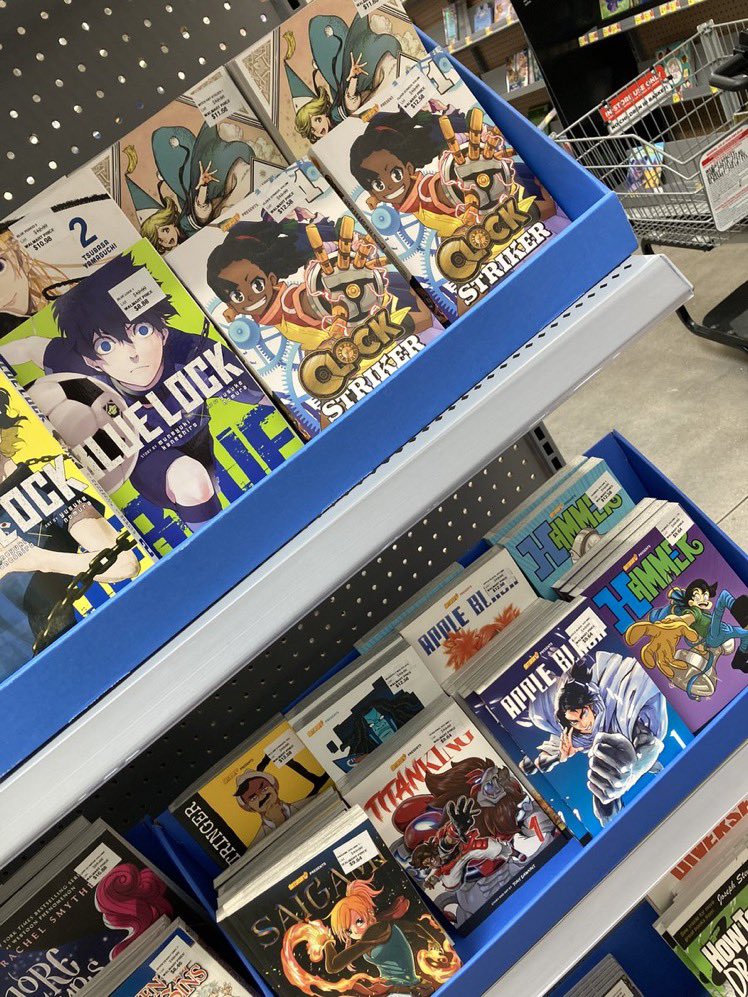 WhytManga's tweet photo. It’s still surreal. My manga is in A LOT of Walmart stores… https://t.co/ynGssdORH2
