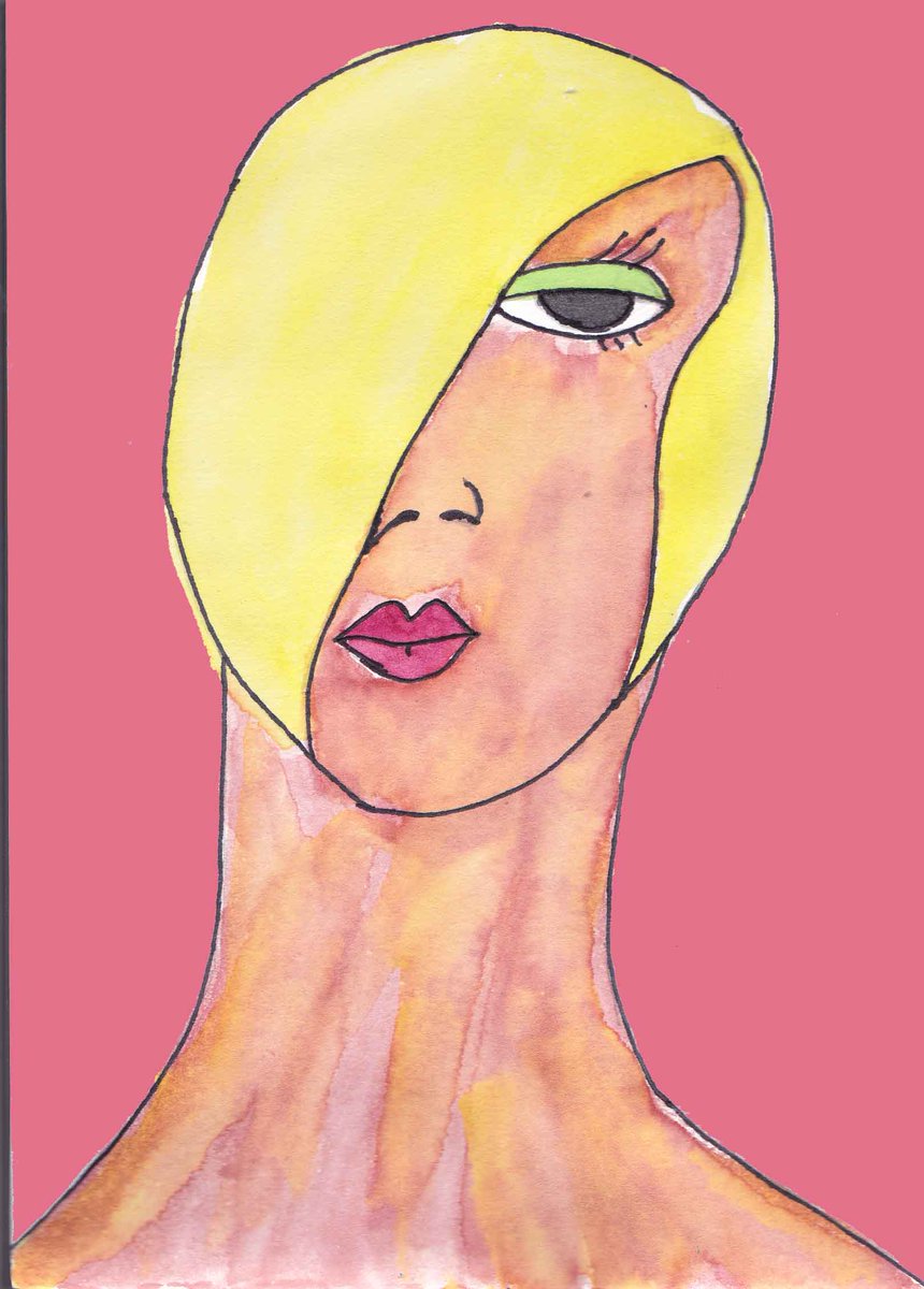 stefanosart22's tweet photo. 'Hollywood Androgyny', @StefanosArt22 #art #artist #androgynious #LoveisBlind4 #love #gay #drawing #watercolourpainting #watercolor #LGBT https://t.co/ydsoTorMpA