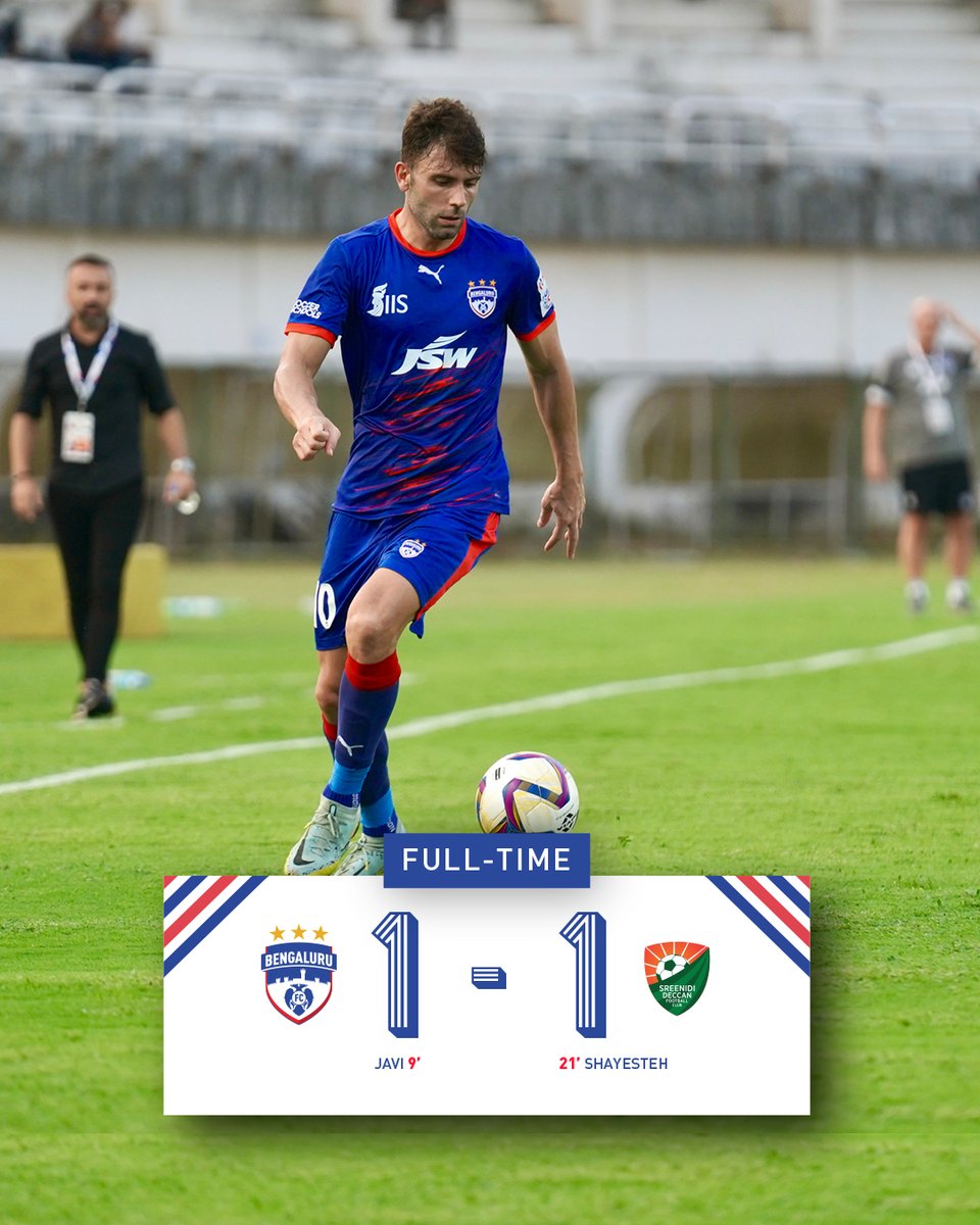 bengalurufc's tweet photo. The Blues split the points against Sreenidi Deccan FC in this #HeroSuperCup opener, at the EMS Stadium. 🔵
#BFCSDEC #WeAreBFC https://t.co/wLq0cRroZd