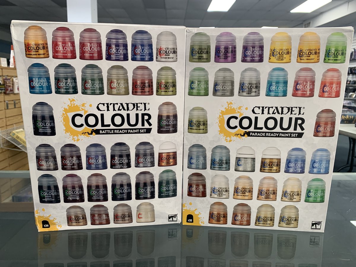 Dream_Wizards's tweet photo. Springtime is the best time to paint all those models your built and collected over the winter, and with the 2 new Citadel Colour Paint Kits, now in stock, you can start those paint projects today. #gamesworkshop https://t.co/kiQmWtecqh