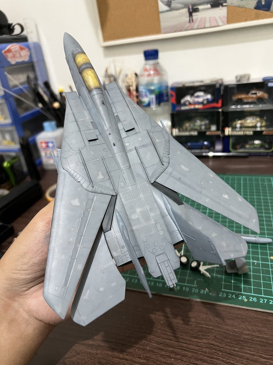 Working on this #F14 #Tomcat because im still waiting for my #SuperHornet and #growler pilot figure to arrive.

#ScaleModel #72ndScale