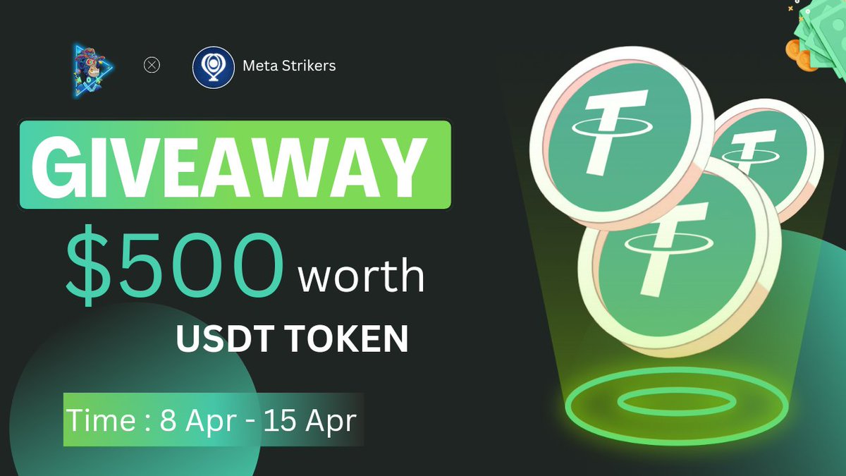 😍😍MetaStrikers x Akira Ox Collaboration #Giveaway🥳🥳

🏆Prize Pool ---- $500 Worth #USDT 🥳

To Enter👇
✅Follow @MetastrikersGLB
✅Like❤️,RT &amp; Tag 3 Friend
✅FINISH Gleam : wn.nr/4yyyD5g

⏰15th April
#Airdrops #Giveaway #BSC #Crypto #ReferAndEarn #Gamefi