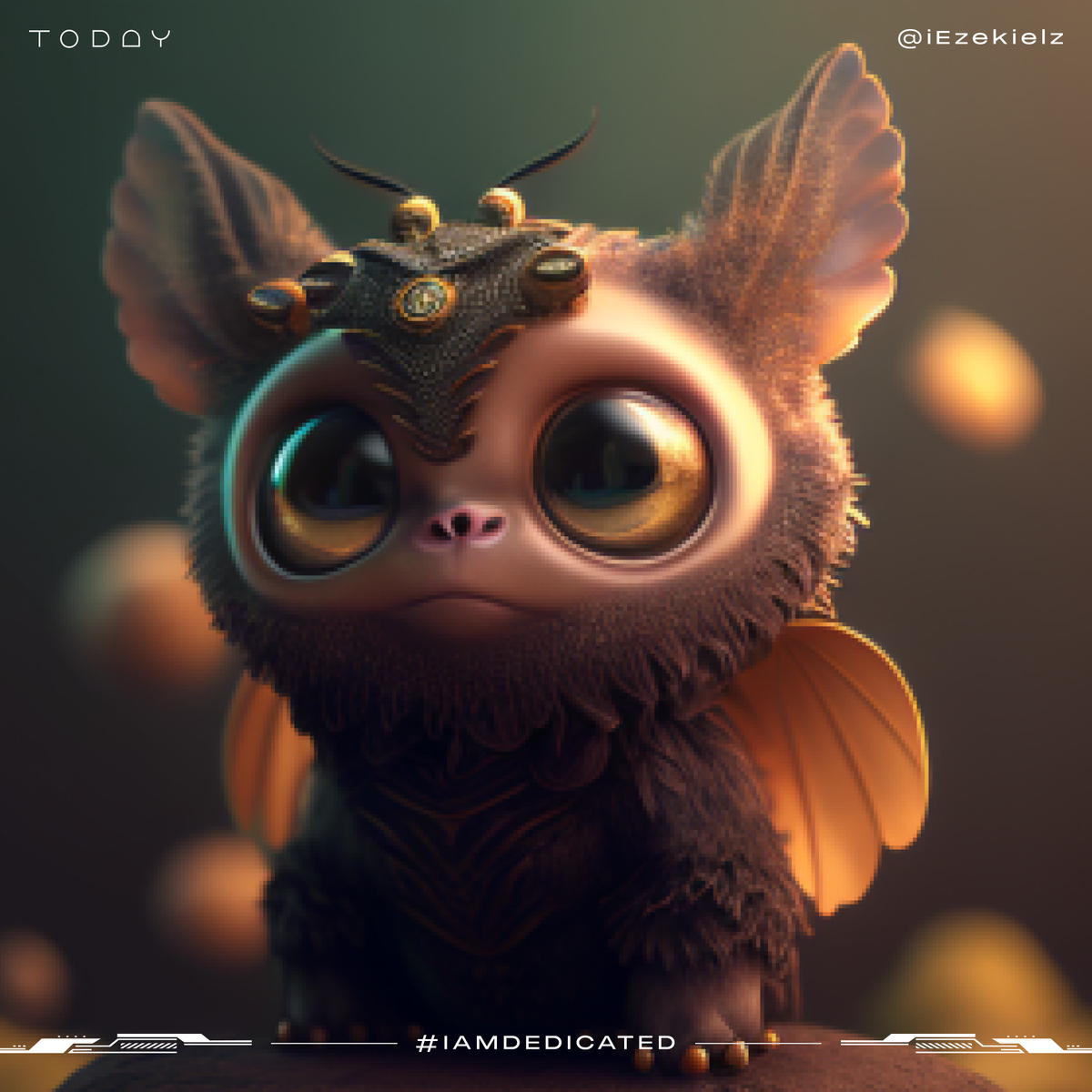 0xNoahNFT's tweet photo. Day 7 "CREATURES - FRIEND OR ENEMY" @todaythegame There was a kind and gentle owl named Oliver. Oliver lived in a tall oak tree in the middle of the forest. He spent his days sleeping, hunting for food, and watching over the other animals in the forest. #iamdedicated #concept https://t.co/myBhuxpsfO