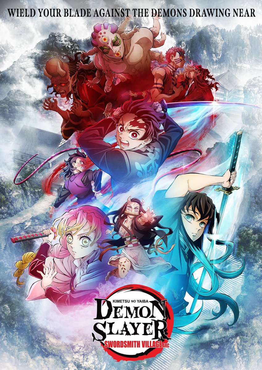 animetv_jp's tweet photo. The beginning of a new adventure! ⚔️

Demon Slayer: Kimetsu no Yaiba Swordsmith Village Arc coming TOMORROW on Crunchyroll! 🔥

✨More: https://t.co/JNT7SjQVIG https://t.co/EGlZeezJLv