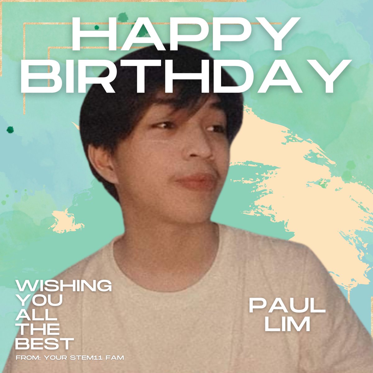 stemonze's tweet image. HAPPY PAUL DAY!!!

May your birthday be full of magical and special moments to remember. Always, look forward to the future with positivity and hope but also hold onto the pleasant memories of the cool and beautiful times. Have a great day ahead!

-12STEM11 FAM