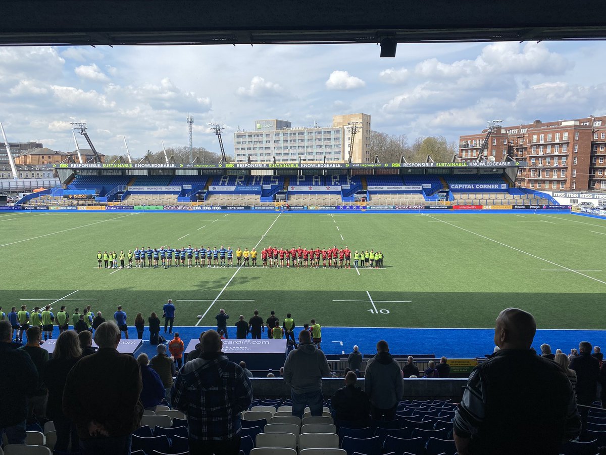 Ioan Dyer (@ioan_dyer) on Twitter photo A minutes’ silence held to remember Peter Thomas
<a href="/Cardiff_RFC/">Cardiffrfc</a> v @AberavonRFC <a href="/IndigoPrem/">The Indigo Prem</a> A minutes’ silence held to remember Peter Thomas
<a href="/Cardiff_RFC/">Cardiffrfc</a> v @AberavonRFC <a href="/IndigoPrem/">The Indigo Prem</a>